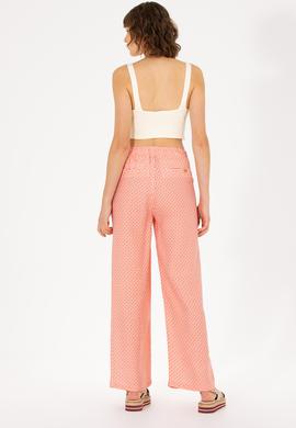 Kadın Fuşya Loose Relax Fit Pantolon - 50263201009