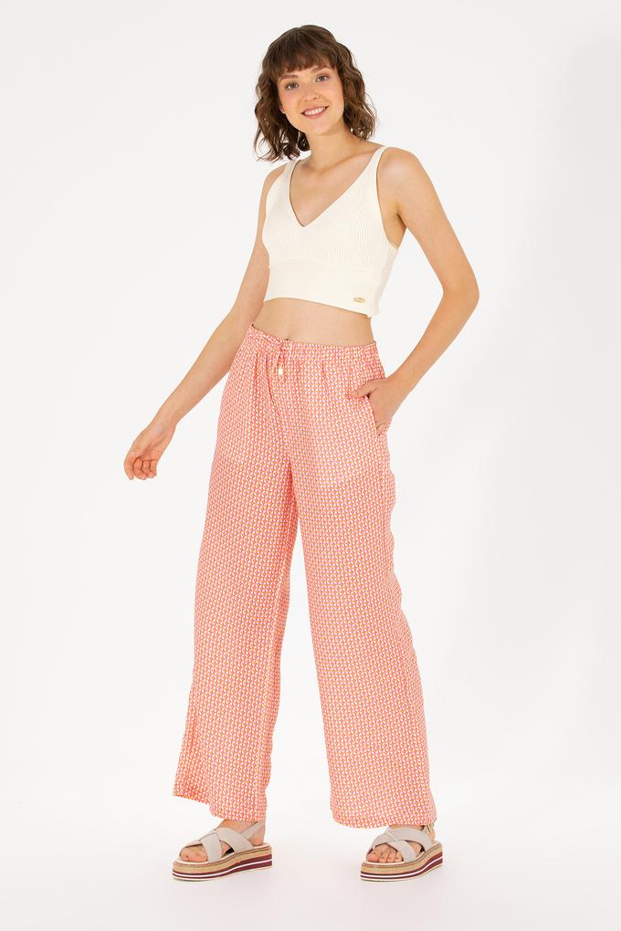 Kadın Fuşya Loose Relax Fit Pantolon