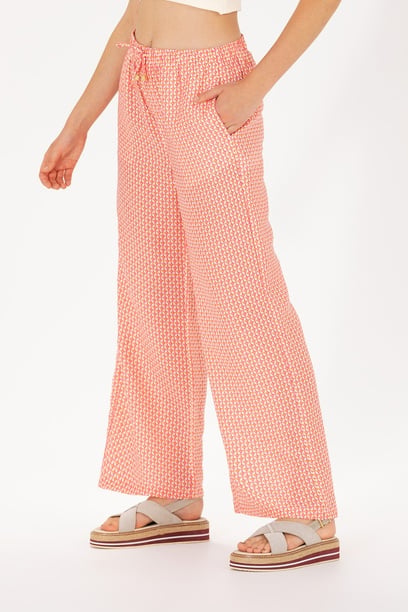 Kadın Fuşya Loose Relax Fit Pantolon