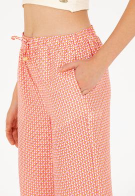 Kadın Fuşya Loose Relax Fit Pantolon - 50263201009