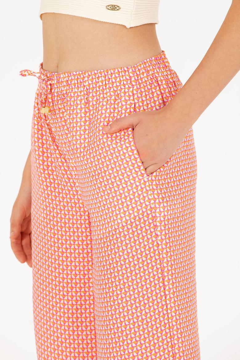 Kadın Fuşya Loose Relax Fit Pantolon - 50263201009