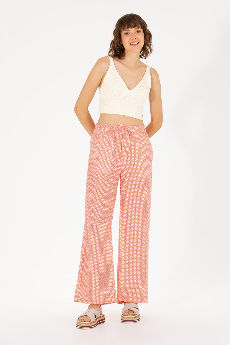 Kadın Fuşya Loose Relax Fit Pantolon - 50263201009