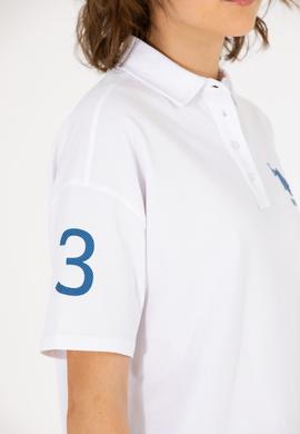 Kadın Beyaz Polo Yaka Tişört - 50263965020