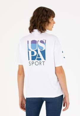 Kadın Beyaz Polo Yaka Tişört - 50263965020