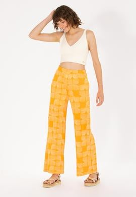 Kadın Turuncu Örme Pantolon - 50264674012