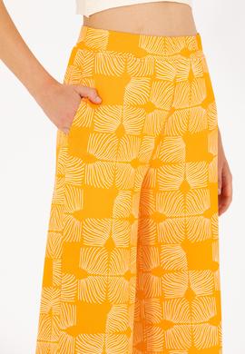 Kadın Turuncu Örme Pantolon - 50264674012