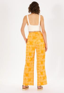 Kadın Turuncu Örme Pantolon - 50264674012