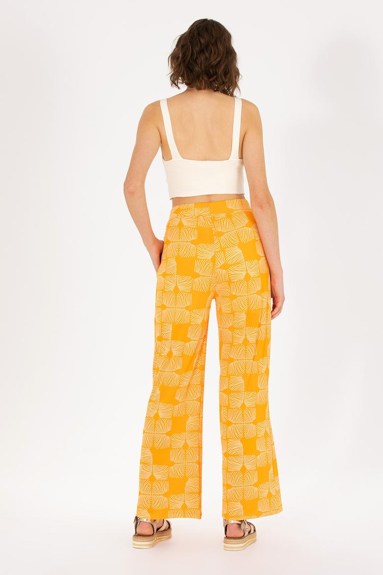 Kadın Turuncu Örme Pantolon - 50264674012