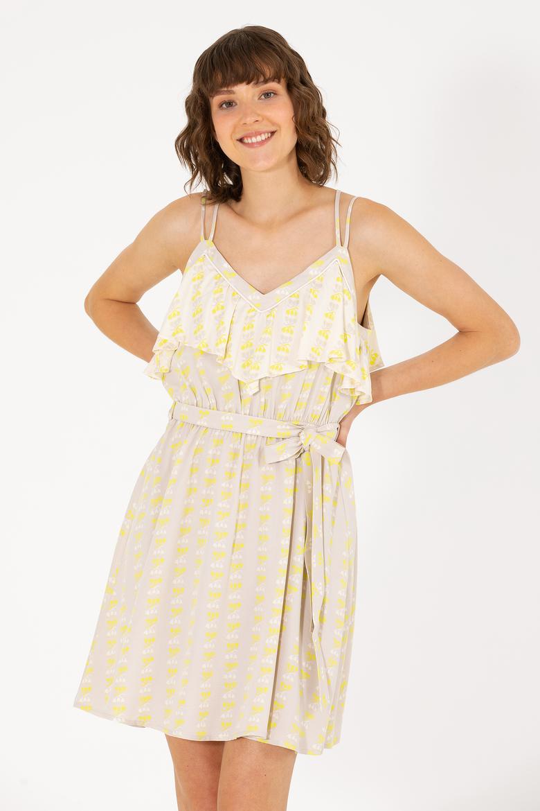 Kadın Taş Mini Boy Dokuma Elbise - 50262472009