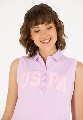 Kadın Manolya Kolsuz Polo Yaka Tişört - 50262966035