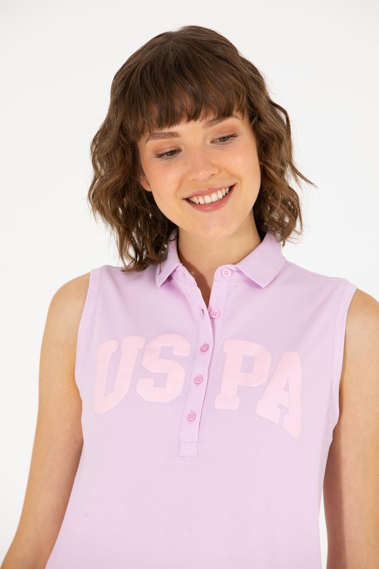 Kadın Manolya Kolsuz Polo Yaka Tişört - 50262966035