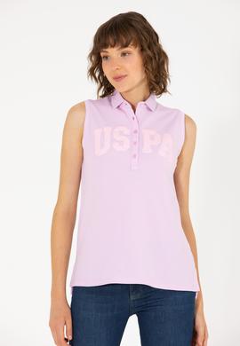 Kadın Manolya Kolsuz Polo Yaka Tişört - 50262966035