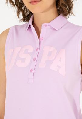 Kadın Manolya Kolsuz Polo Yaka Tişört - 50262966035