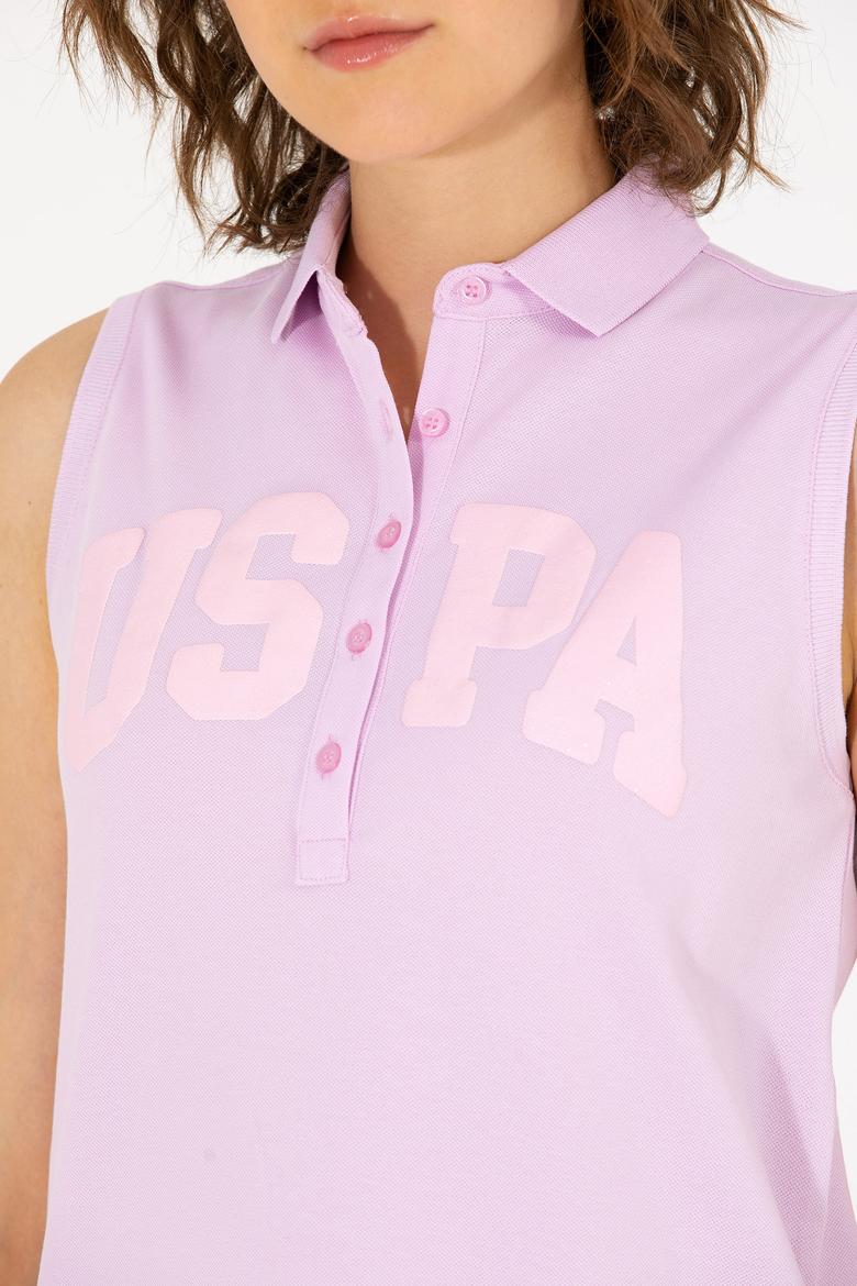 Kadın Manolya Kolsuz Polo Yaka Tişört - 50262966035