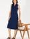 Kadın Lacivert Polo Yaka Örme Elbise
