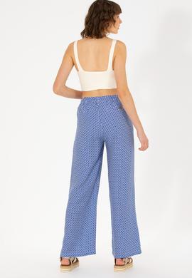 Kadın Saks Loose Relax Fit Pantolon - 50263201003