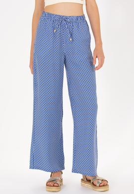 Kadın Saks Loose Relax Fit Pantolon - 50263201003