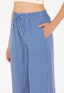 Kadın Saks Loose Relax Fit Pantolon - 50263201003