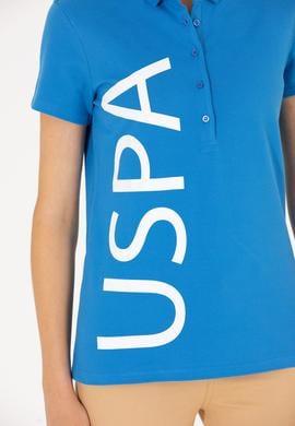 Kadın Saks Polo Yaka Tişört - 50262939024