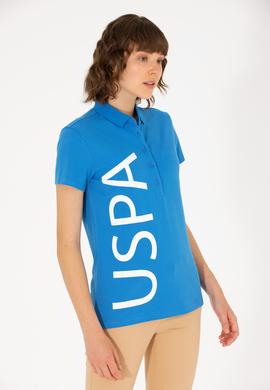 Kadın Saks Polo Yaka Tişört - 50262939024