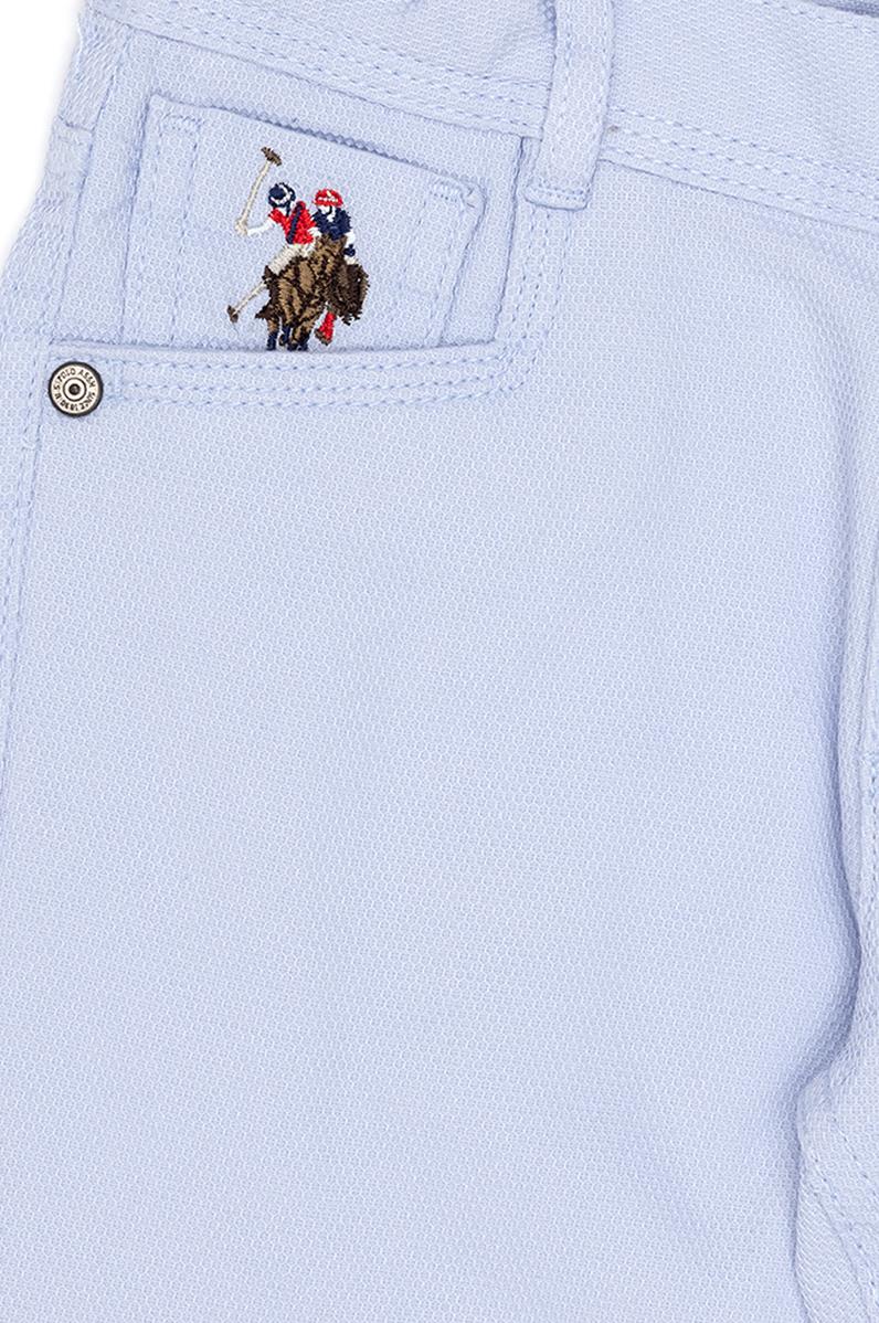 Erkek Çocuk Açık Mavi Kanvas Pantolon