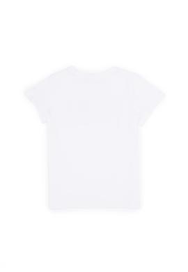 Çocuk Beyaz Bisiklet Yaka Tişört - 50263028008