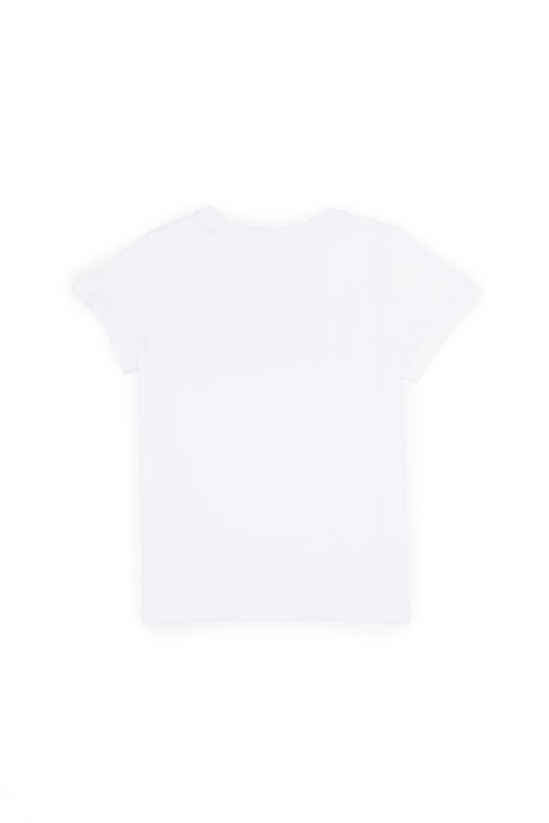 Çocuk Beyaz Bisiklet Yaka Tişört - 50263028008