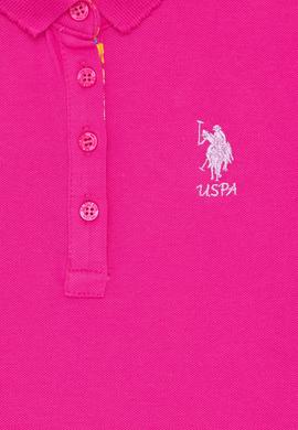 Kız Çocuk Fuşya Polo Yaka Basic Tişört - 50265668085