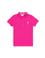 Kız Çocuk Fuşya Polo Yaka Basic Tişört