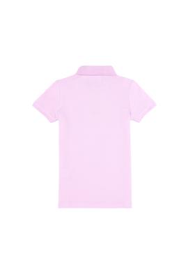 Kız Çocuk Manolya Polo Yaka Basic Tişört - 50265668041