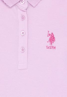 Kız Çocuk Manolya Polo Yaka Basic Tişört - 50265668041