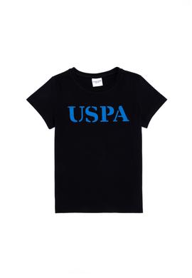 Çocuk Siyah Bisiklet Yaka Tişört - 50263028060