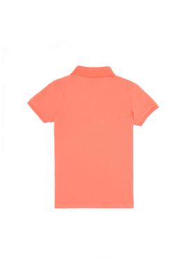 Kız Çocuk Somon Polo Yaka Basic Tişört - 50265668019