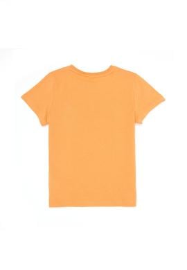Çocuk Turuncu Bisiklet Yaka Tişört - 50263028083