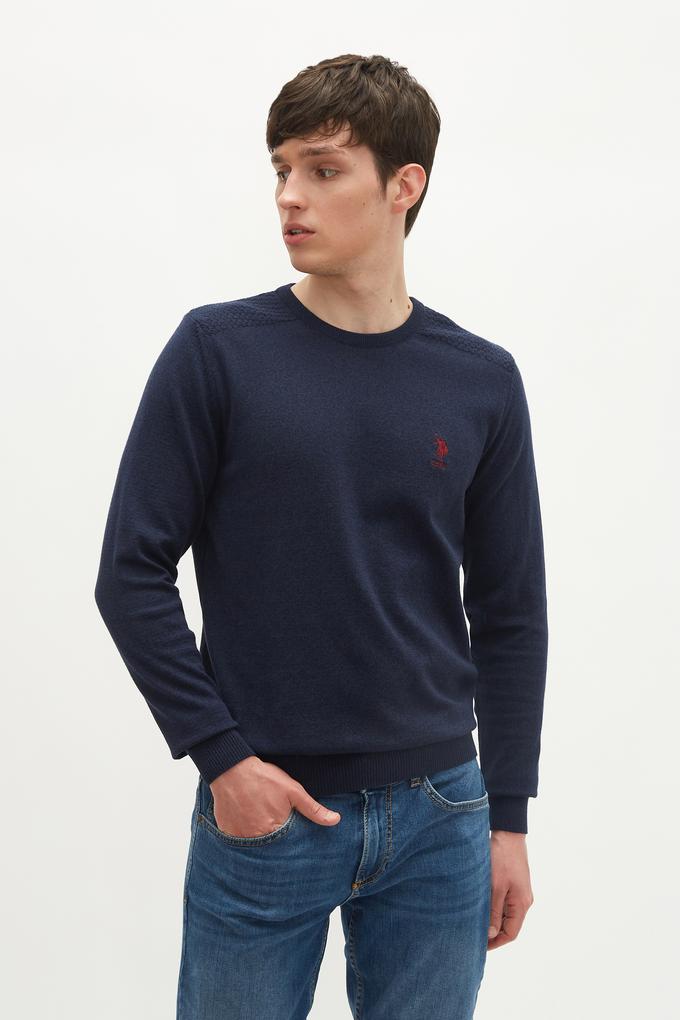 Erkek Lacivert Basic Kazak