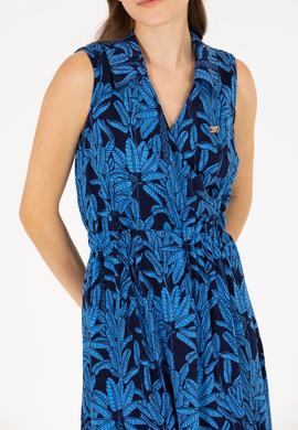 Kadın Lacivert Dokuma Elbise - 50262577018