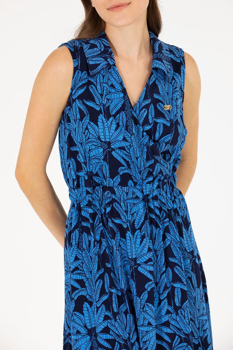 Kadın Lacivert Dokuma Elbise - 50262577018