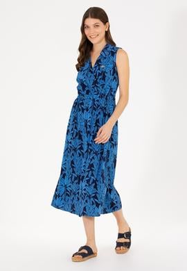 Kadın Lacivert Dokuma Elbise - 50262577018