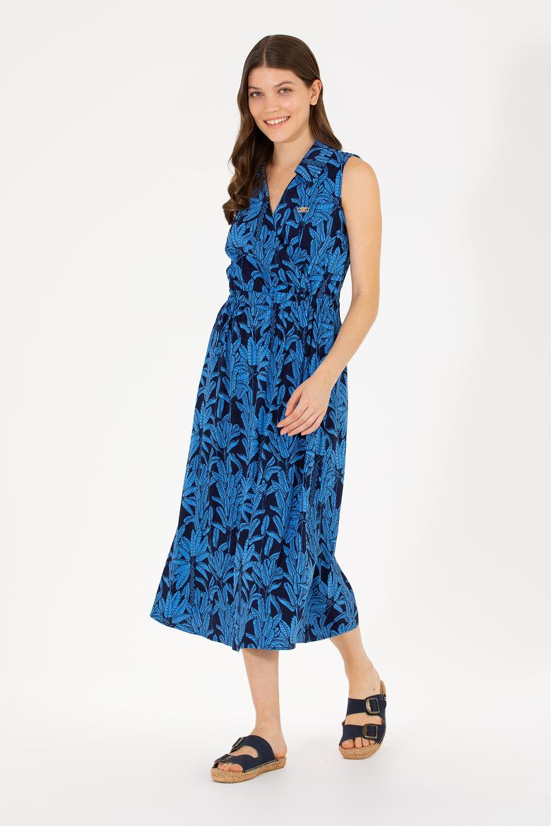 Kadın Lacivert Dokuma Elbise - 50262577018