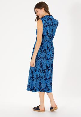 Kadın Lacivert Dokuma Elbise - 50262577018