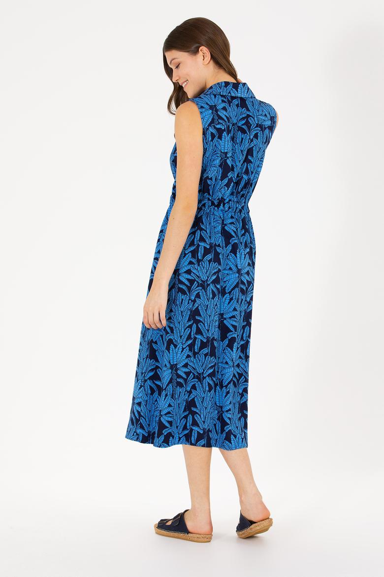 Kadın Lacivert Dokuma Elbise - 50262577018