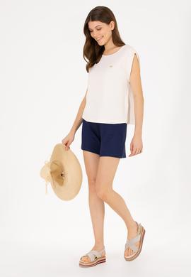 Kadın Lacivert Örme Şort - 50263791030