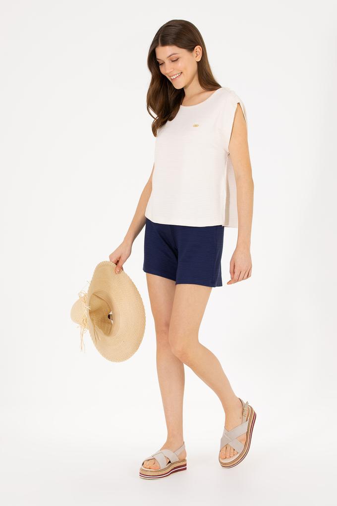 Kadın Lacivert Örme Şort