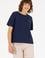 Kadın Lacivert Bisiklet Yaka Tişört