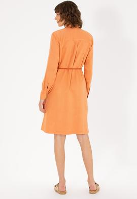 Kadın Kiremit Dokuma Elbise - 50269608022