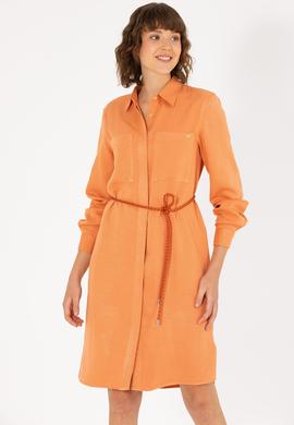 Kadın Kiremit Dokuma Elbise - 50269608022