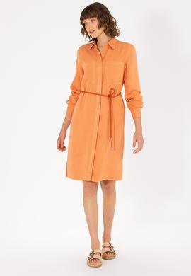 Kadın Kiremit Dokuma Elbise - 50269608022