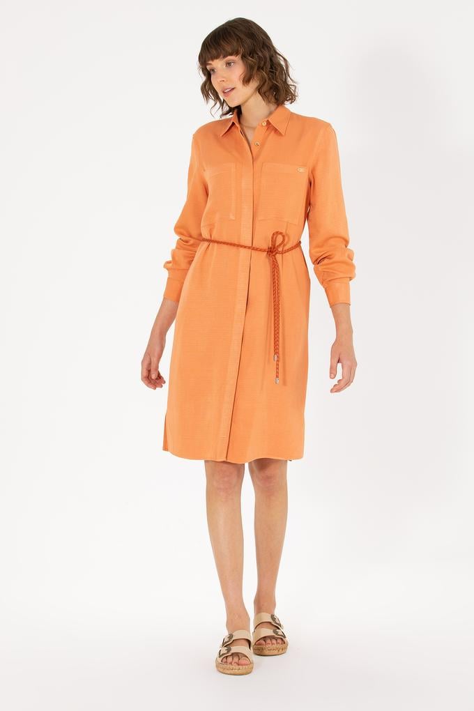 Kadın Kiremit Dokuma Elbise