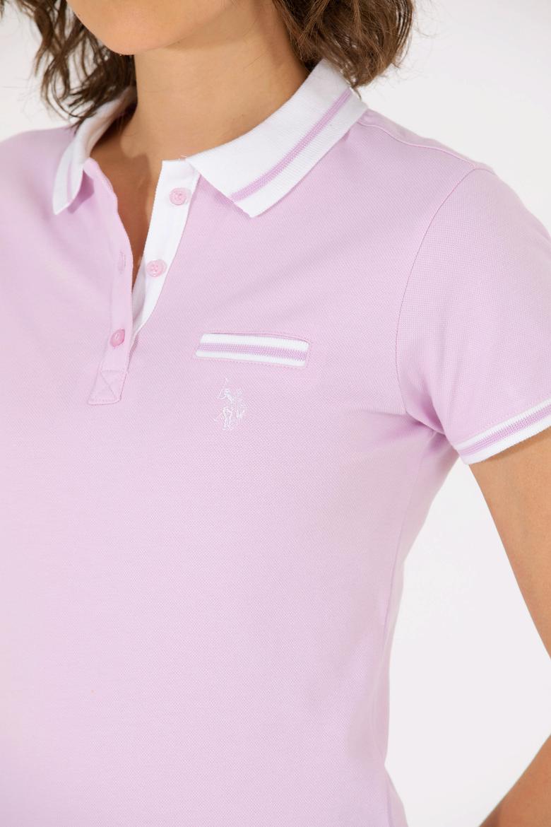 Kadın Manolya Polo Yaka Tişört - 50271591056