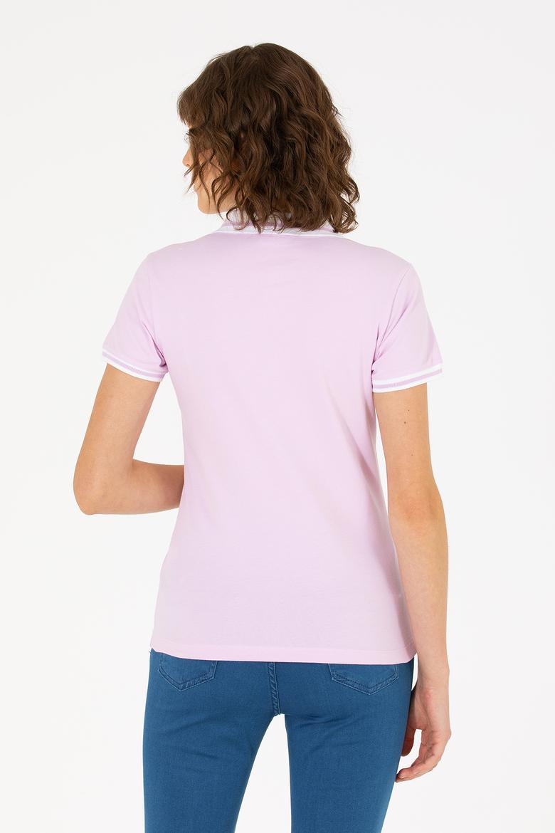 Kadın Manolya Polo Yaka Tişört - 50271591056